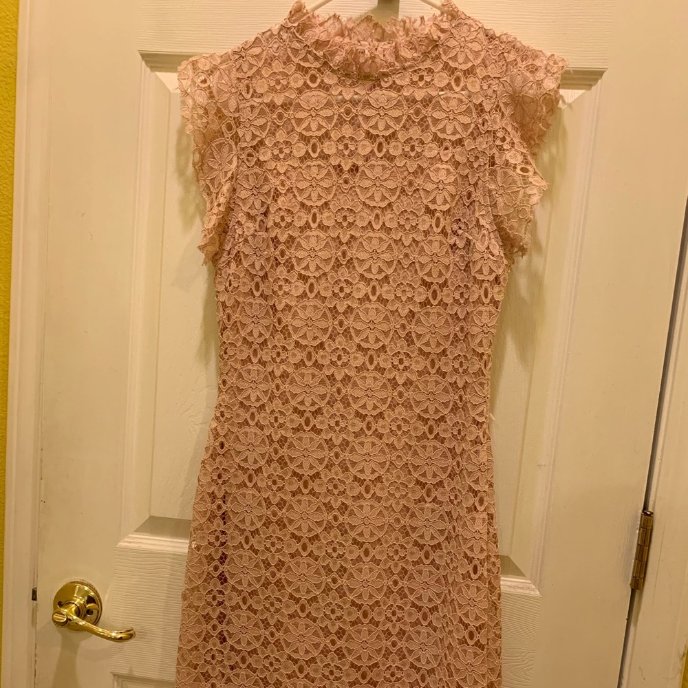 Beautiful lace dress in old rose